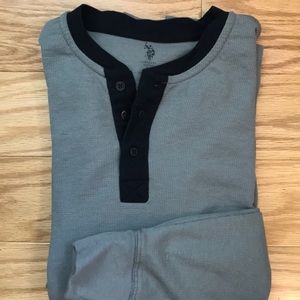 Henley long sleeve casual comfy